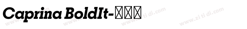 Caprina BoldIt字体转换
